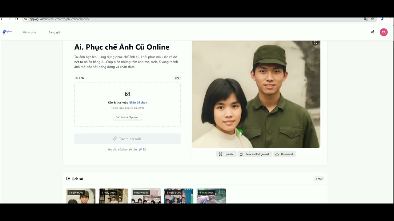 Phục Chế ảnh Online Bằng Ai